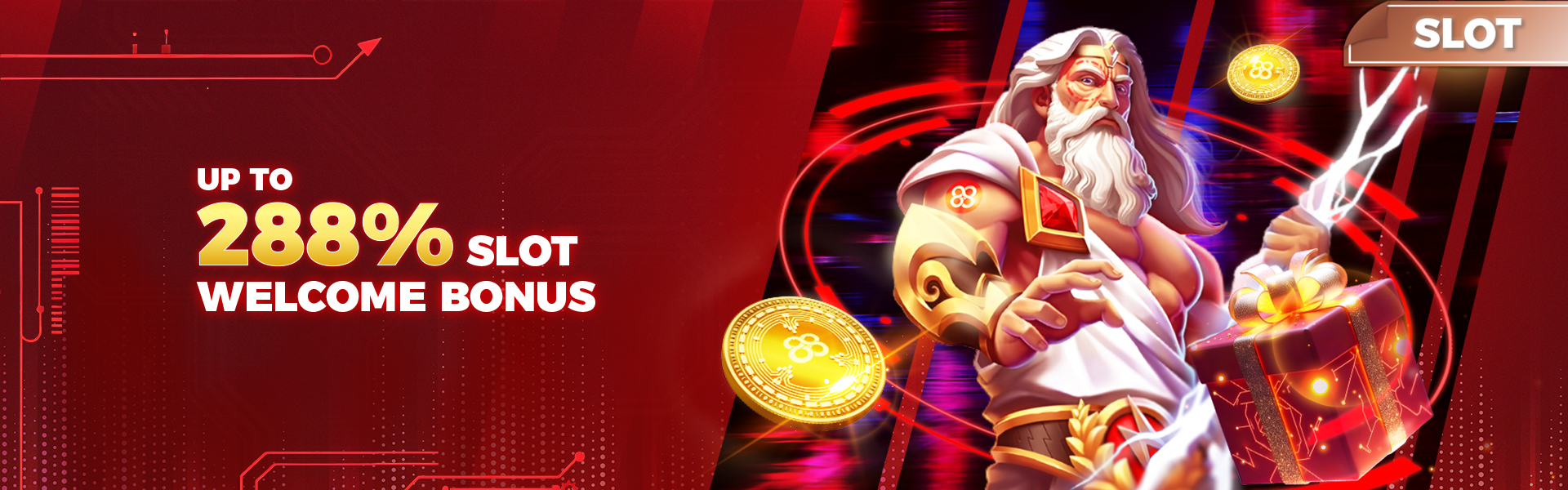 288% Welcome Bonus